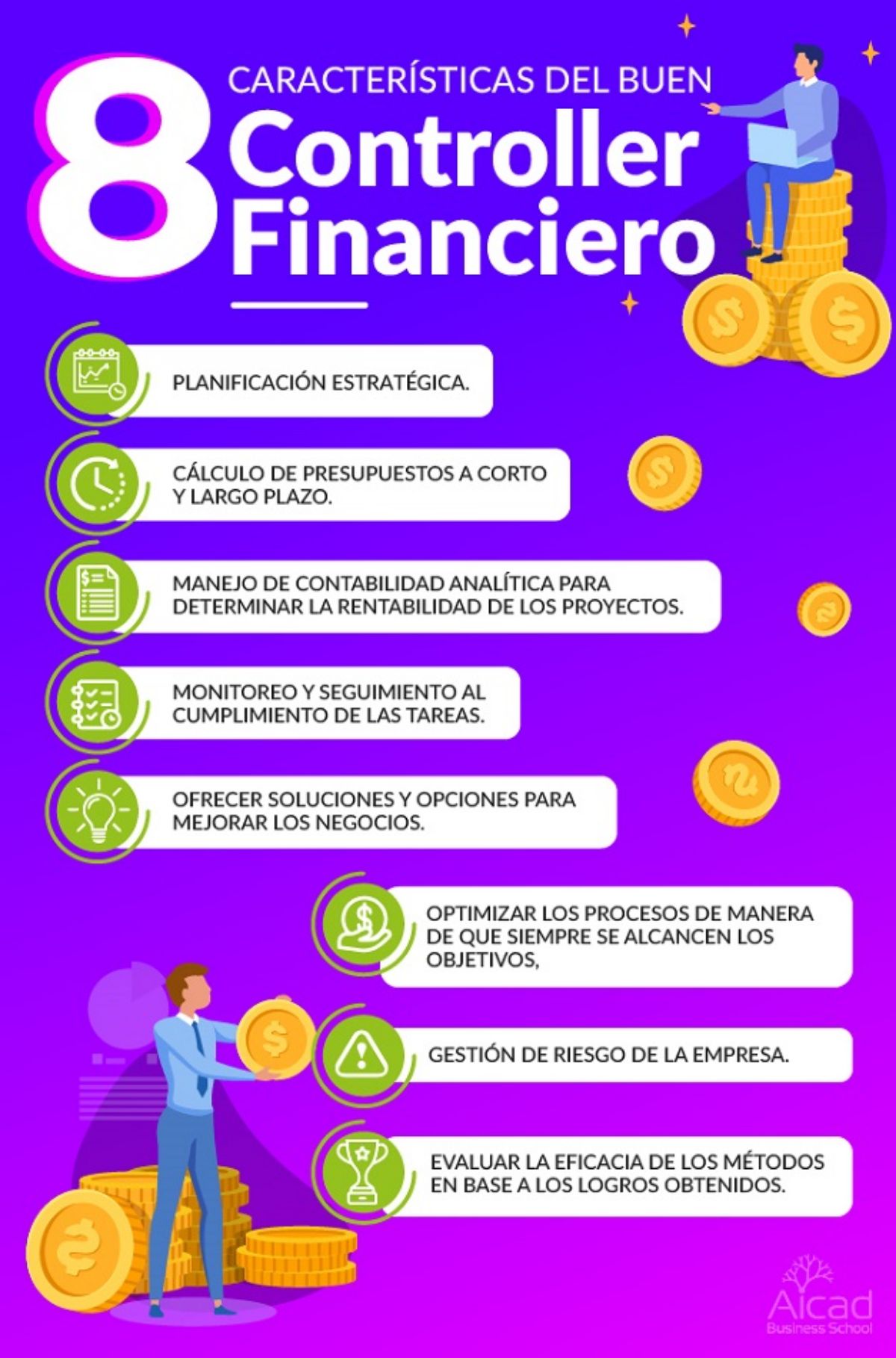 ¿Cuáles son las principales funciones de un controller financiero?