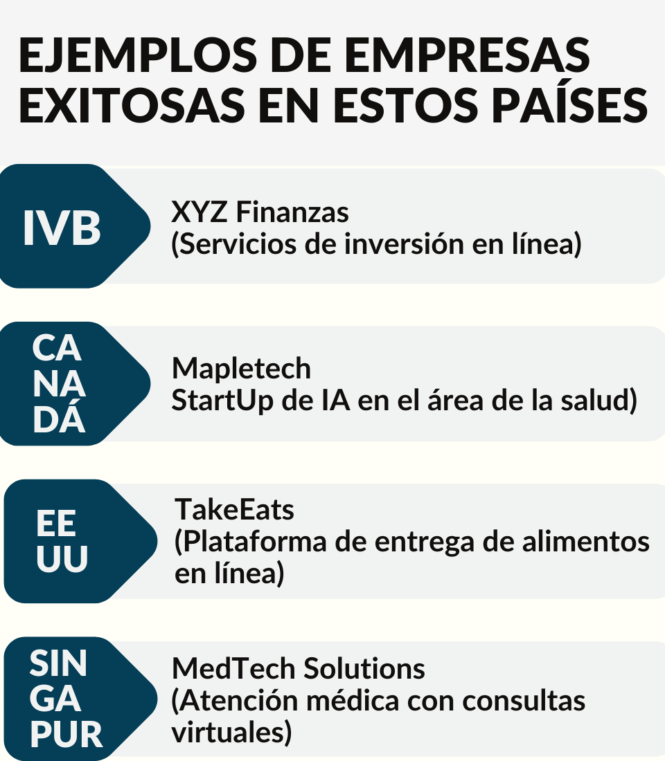 Los 7 mejores países para emprender en línea Los 7 mejores países para emprender en línea