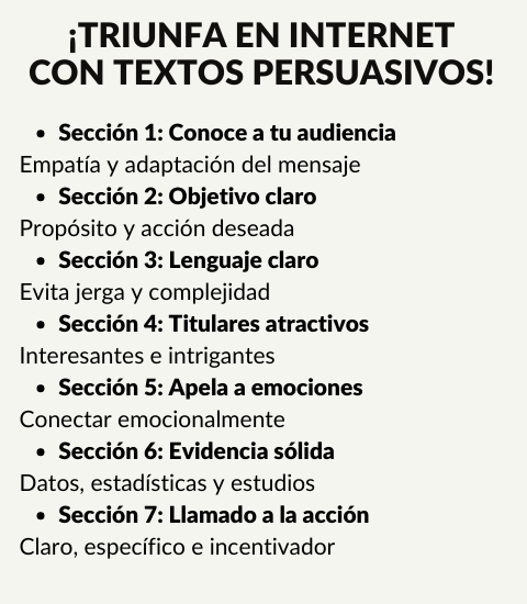 Pasos para persuadir a través de la escritura Pasos para persuadir a través de la escritura