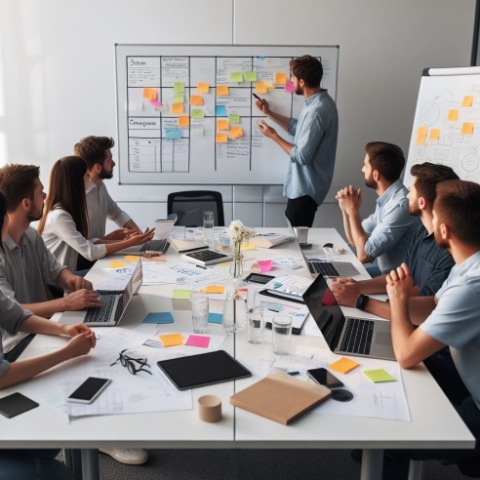 Ejemplo de la metodología ágil Scrum en acción