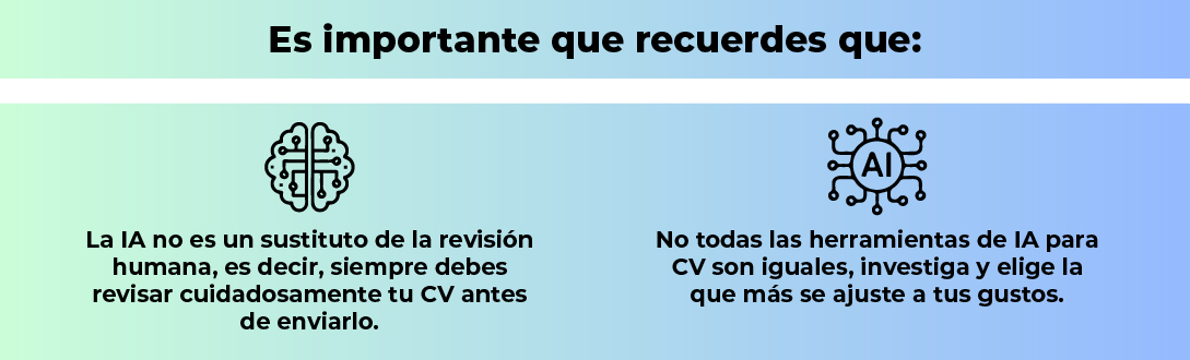 Algunas herramientas de IA para tu CV