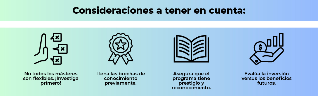 Consideraciones importantes