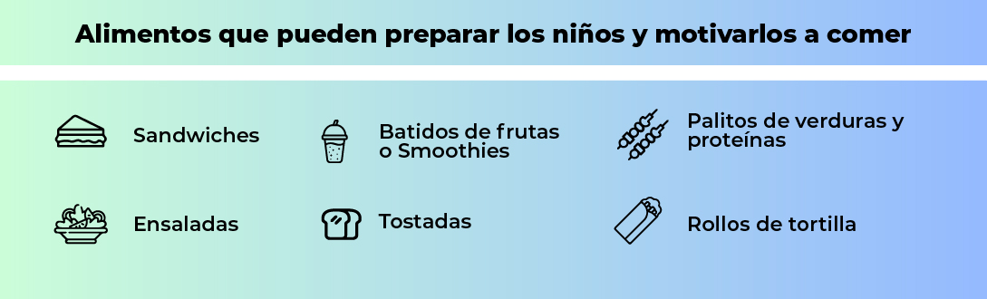 5. Haz que la hora de comer sea divertida