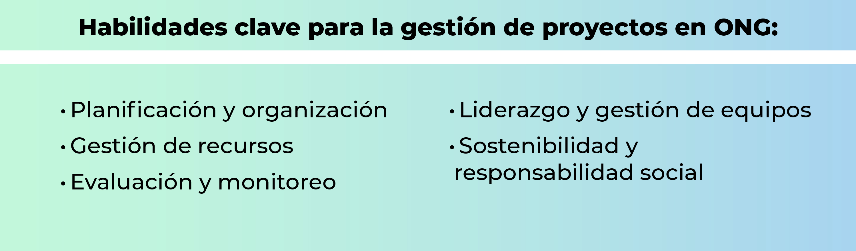 Máster en Project Management para ONGs Máster en Project Management para ONGs