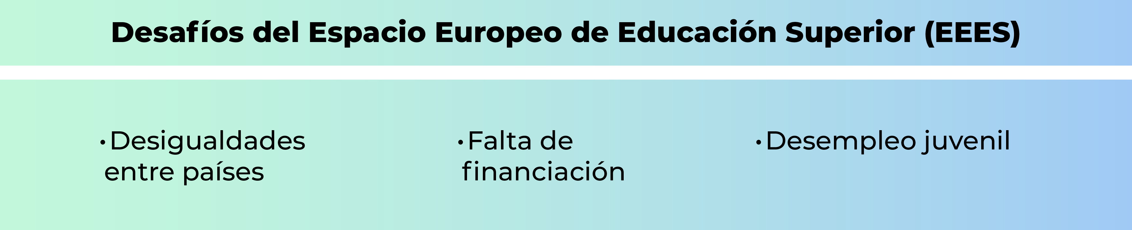 Desafíos del EEES Desafíos del EEES