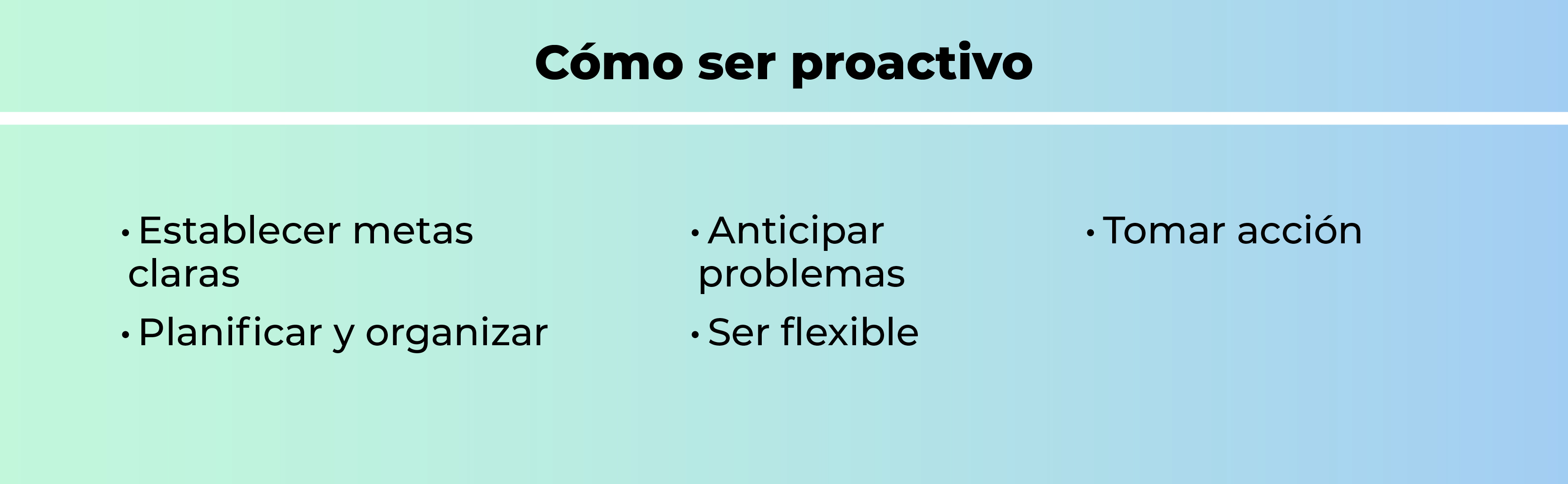 La proactividad como camino al éxito