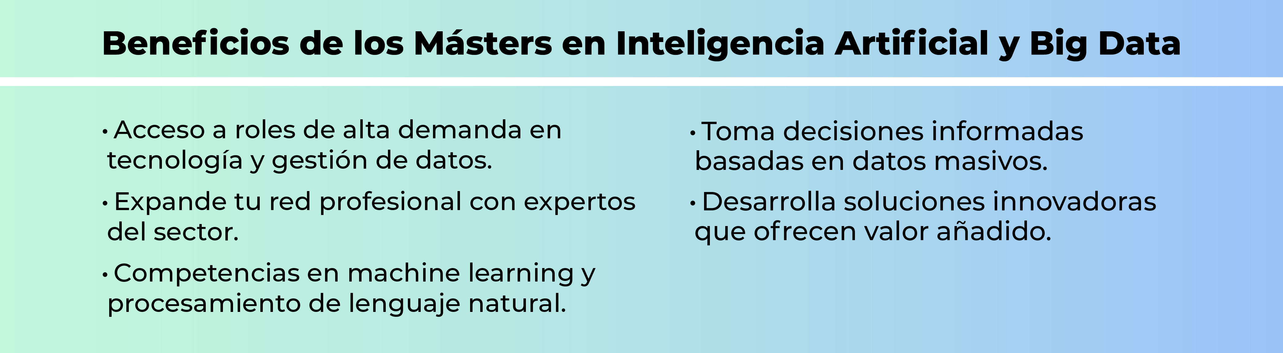 El Máster en Inteligencia Artificial y Big Data de Aicad Business School El Máster en Inteligencia Artificial y Big Data de Aicad Business School