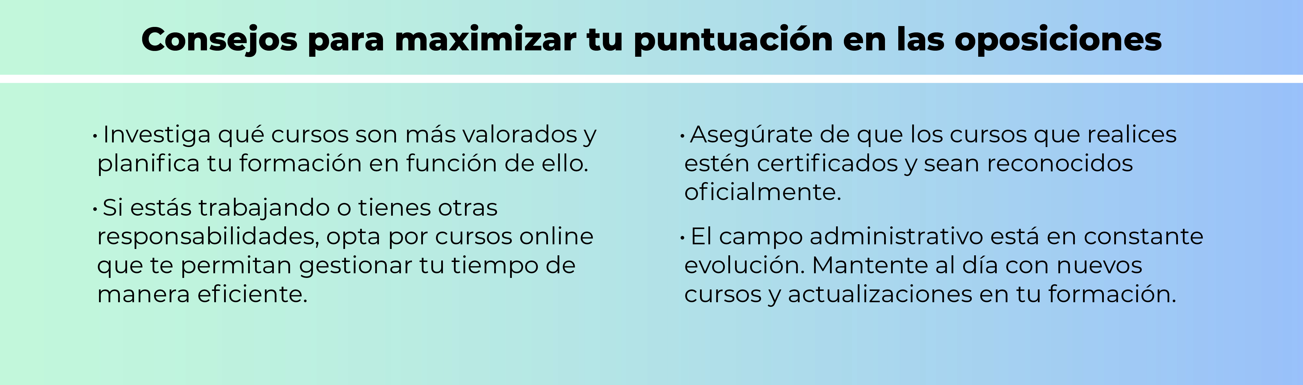 ¿Cómo elegir el curso adecuado?