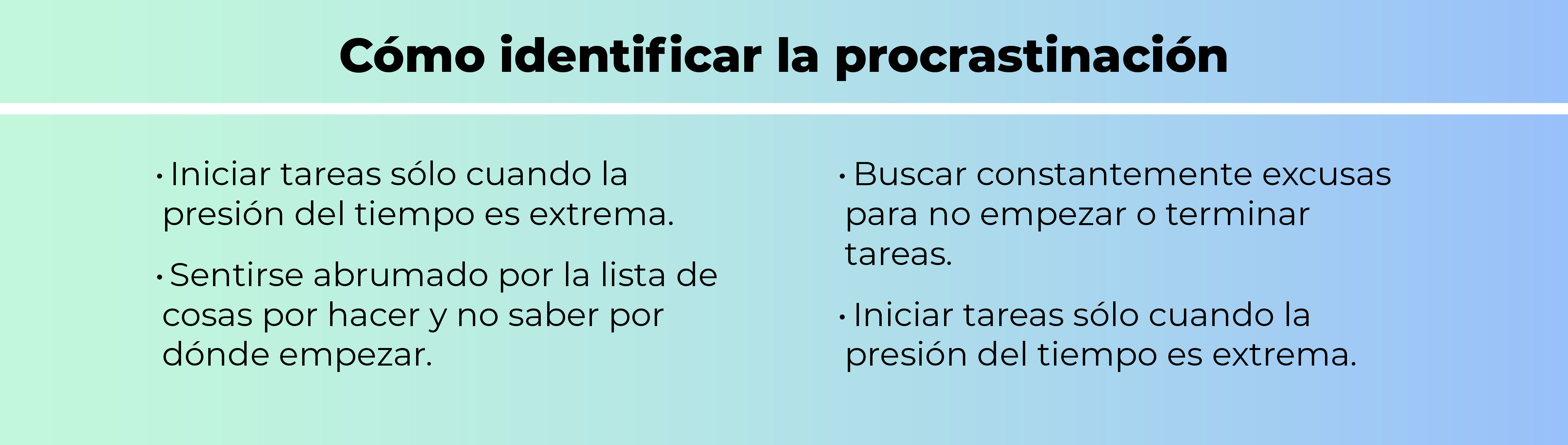 Estrategias para vencer la procrastinación Estrategias para vencer la procrastinación