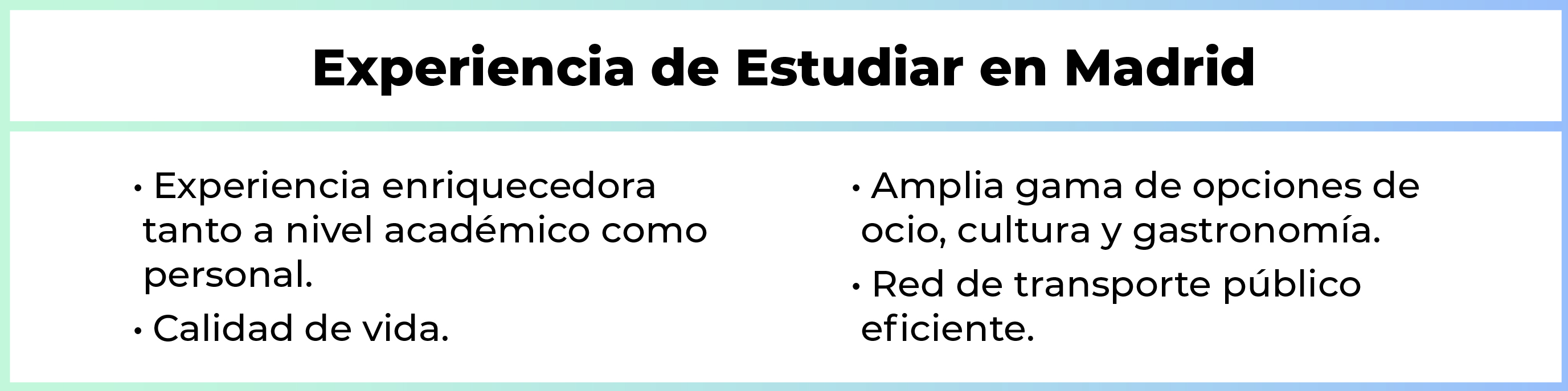 La Experiencia de Estudiar en Madrid