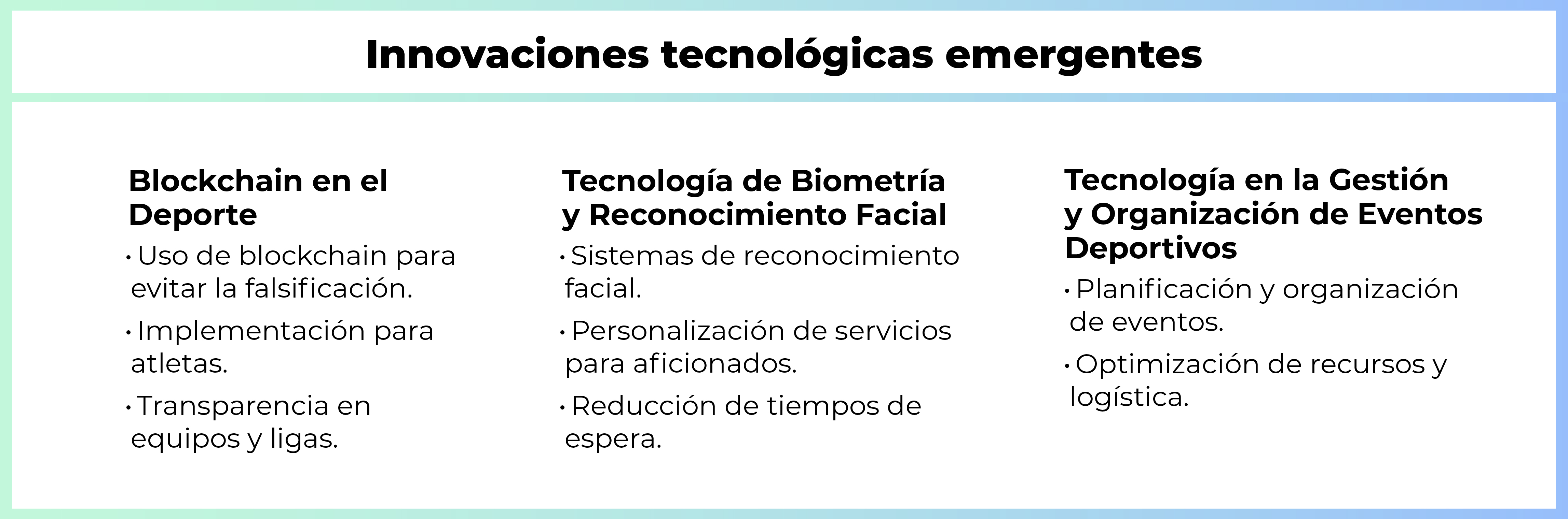 Futuro de la tecnología en el deporte Futuro de la tecnología en el deporte