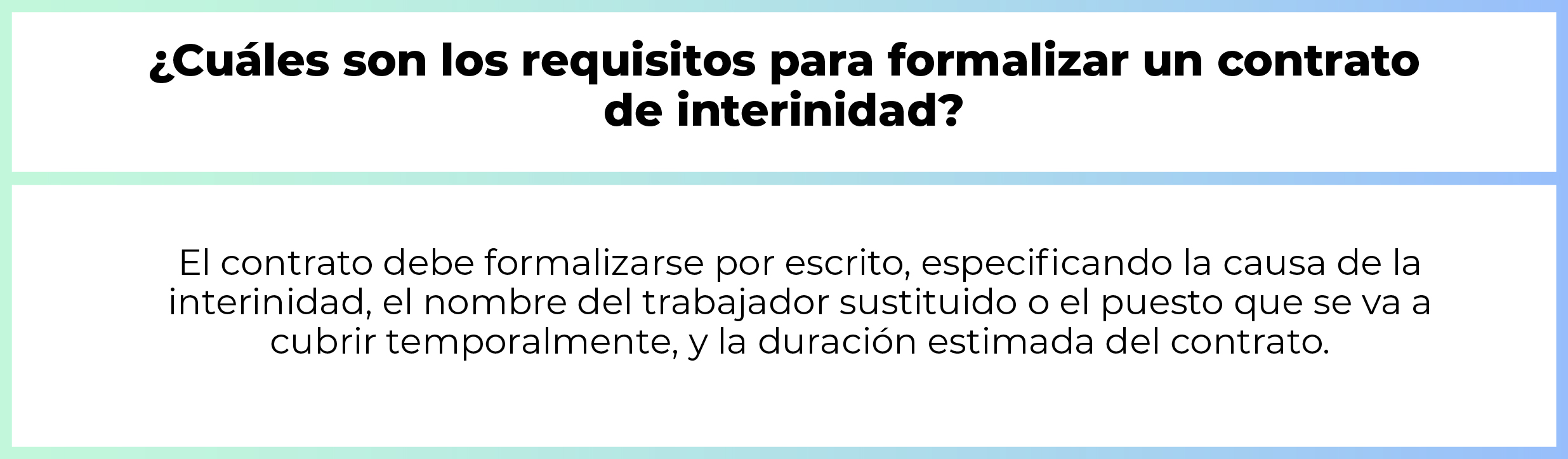 Beneficios del Contrato de Interinidad Beneficios del Contrato de Interinidad
