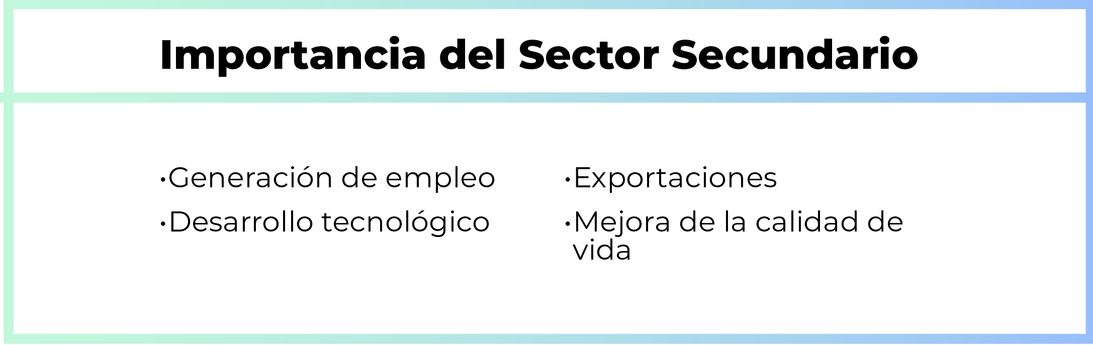 Desafíos y Tendencias del Sector Secundario Desafíos y Tendencias del Sector Secundario
