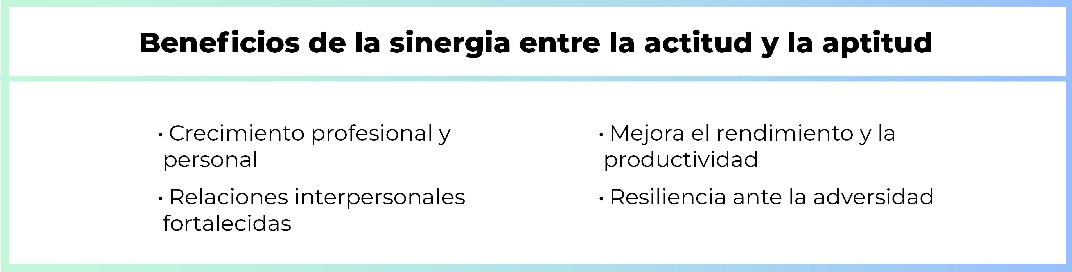 Cómo mejorar la Actitud y la Aptitud