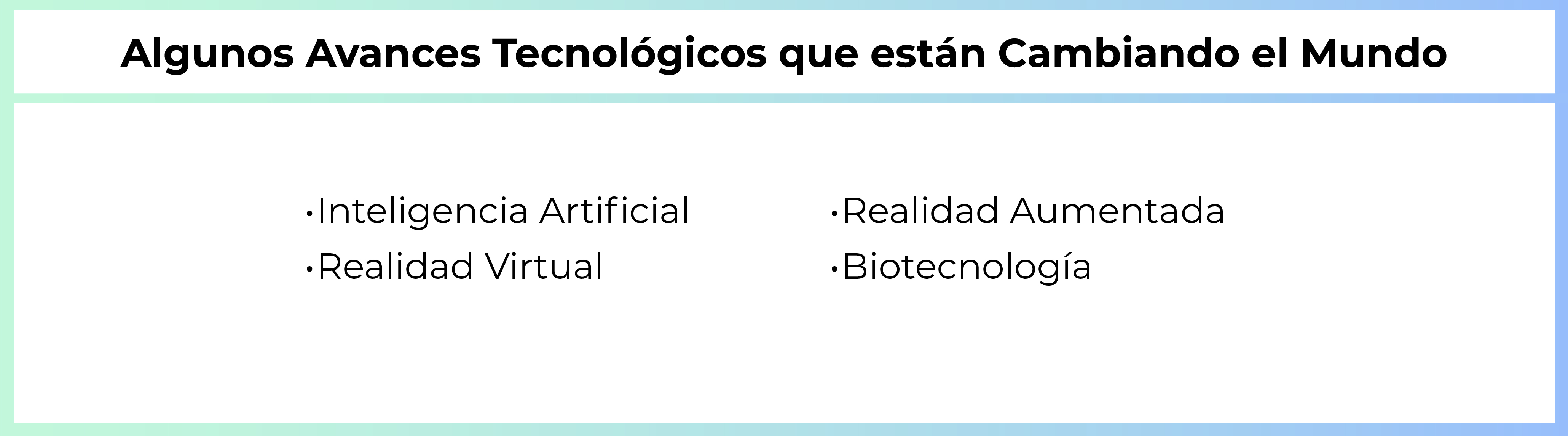 Transformando el mundo