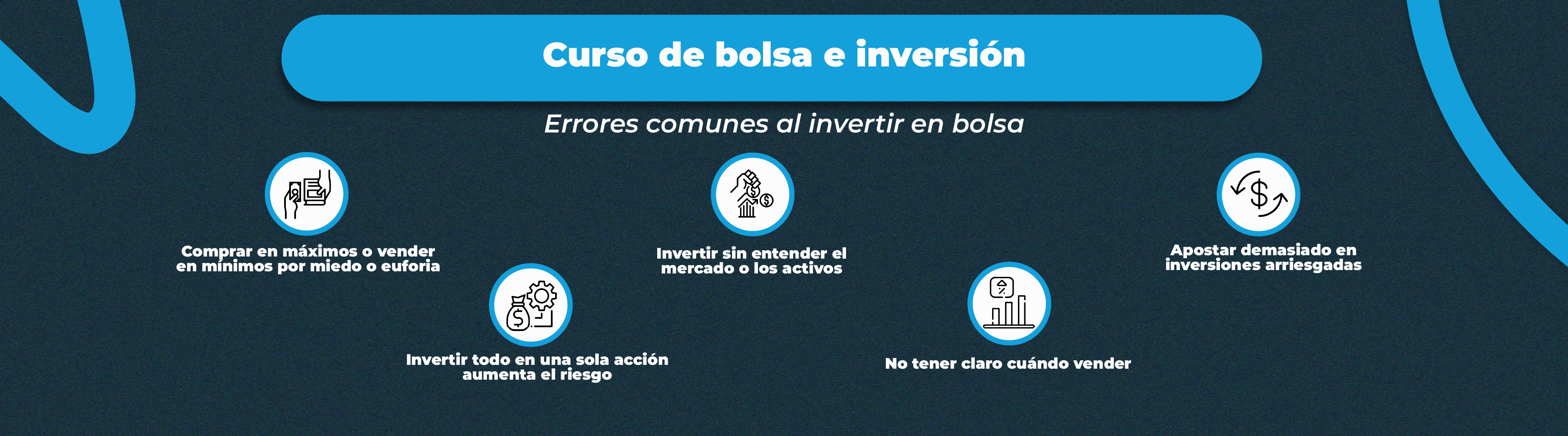 ¿Qué temas cubren los cursos de bolsa e inversión?