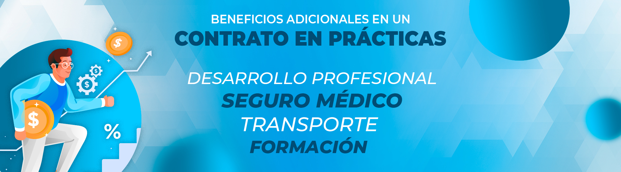 Beneficios adicionales en un contrato en prácticas