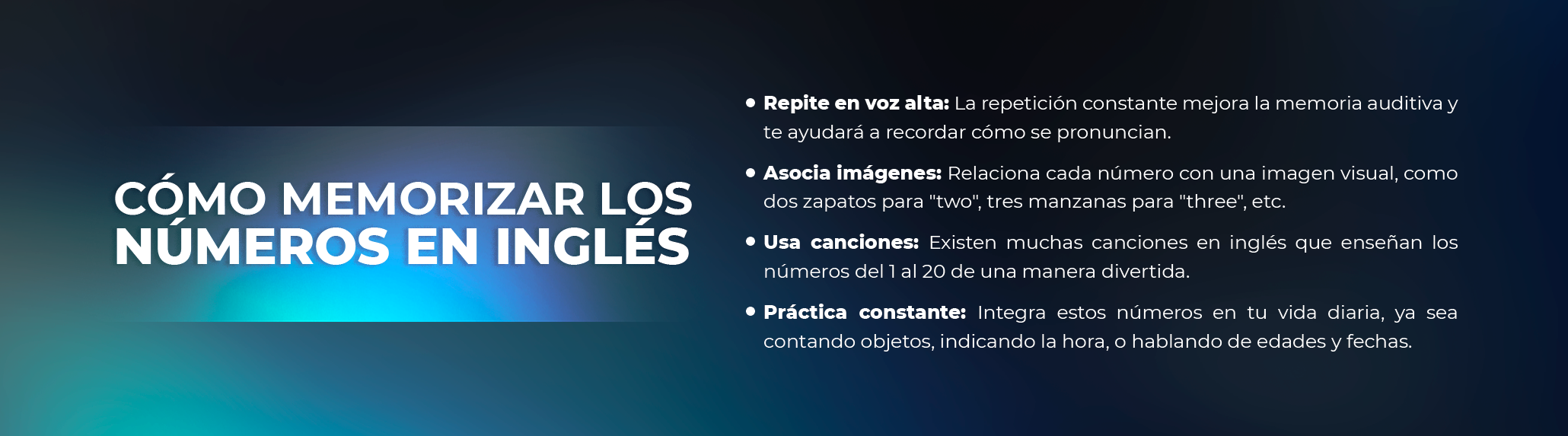 ¿Por qué aprender los números en inglés? ¿Por qué aprender los números en inglés?