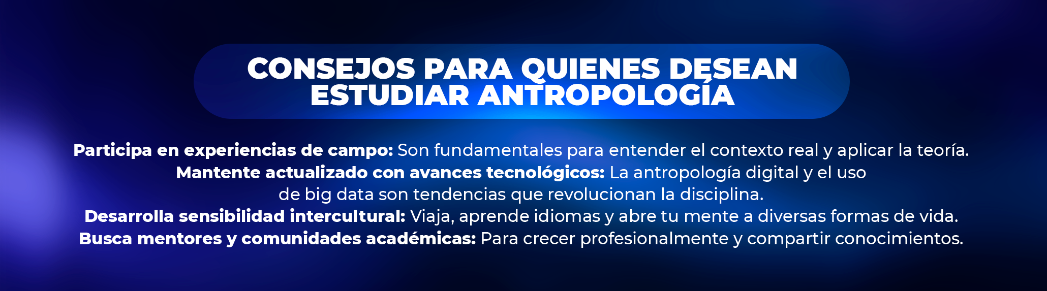¿Cómo estudiar antropología?