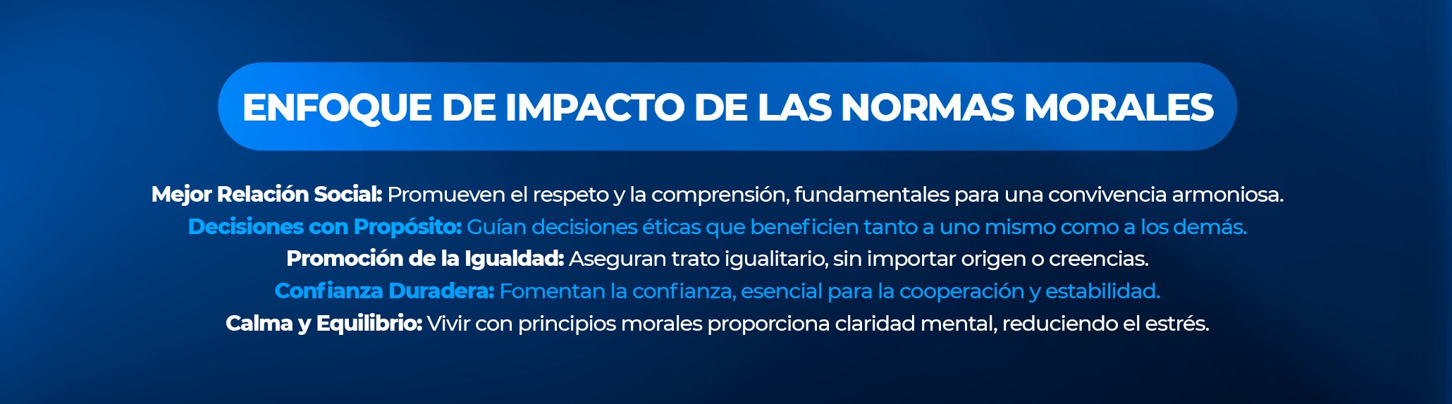 Importancia de las Normas Morales Importancia de las Normas Morales