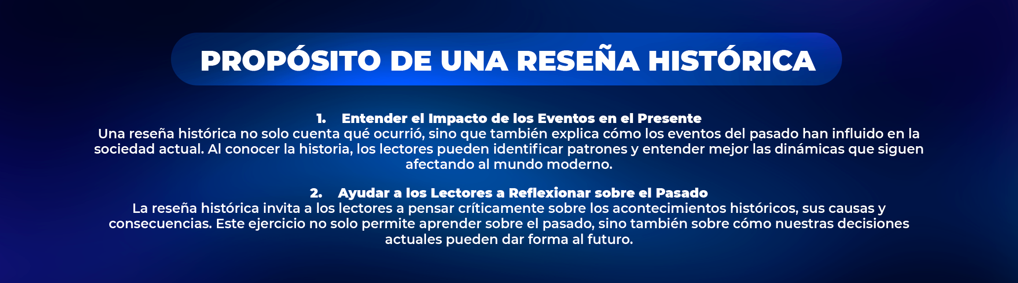 Cómo redactar una Reseña Histórica Cómo redactar una Reseña Histórica