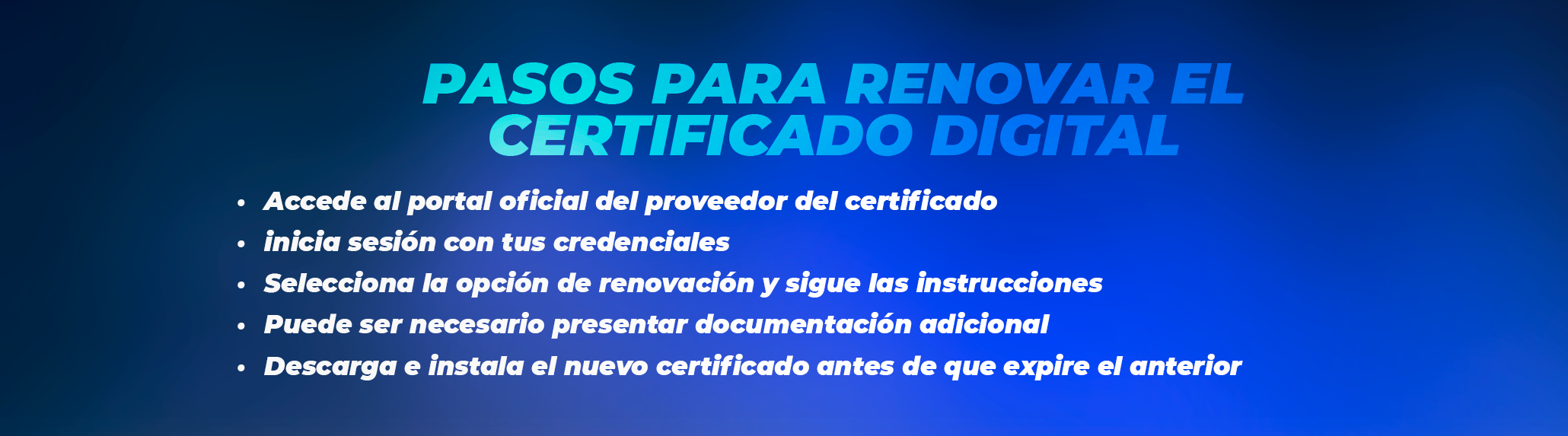 Costos y tiempos de renovación