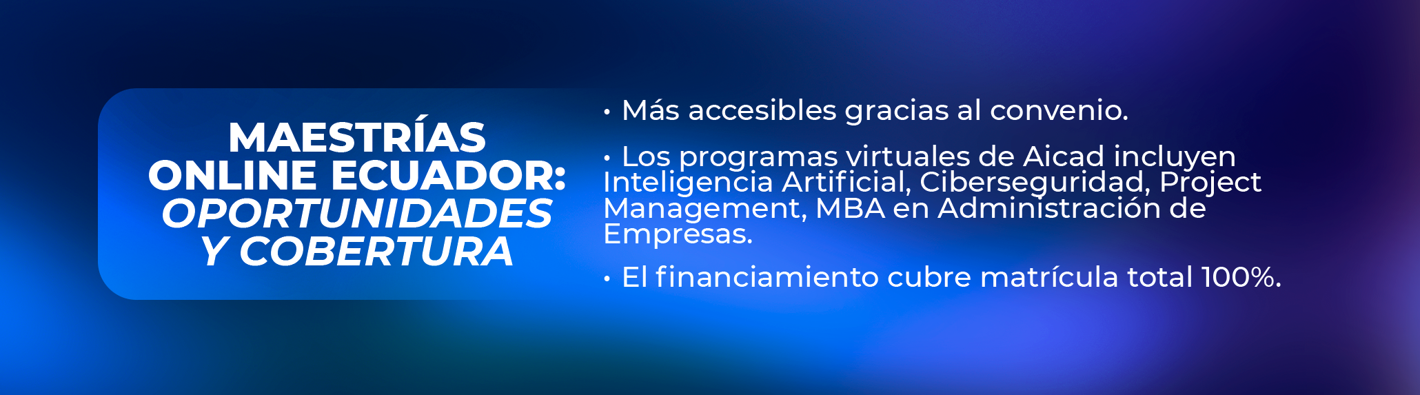 Condiciones Excepcionales de Financiamiento para Apoyar Estudios Condiciones Excepcionales de Financiamiento para Apoyar Estudios