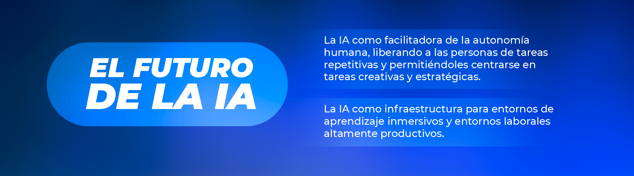 La IA como punto de partida, no de llegada La IA como punto de partida, no de llegada