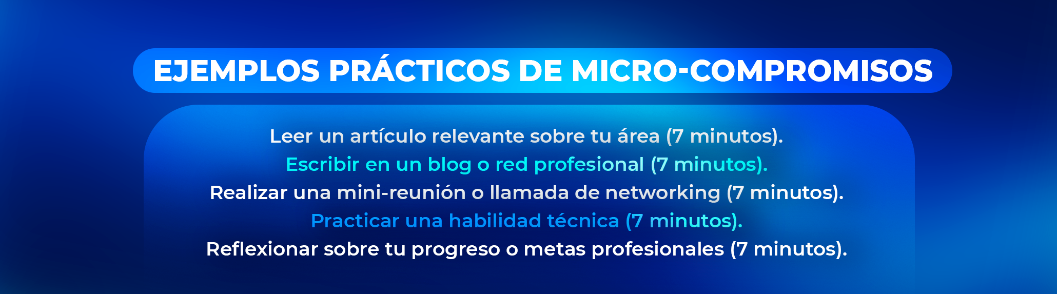 Los beneficios de los Micro-Compromisos en tu carrera