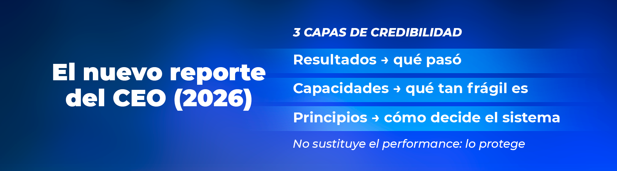 5. El nuevo reporte del CEO en 2026