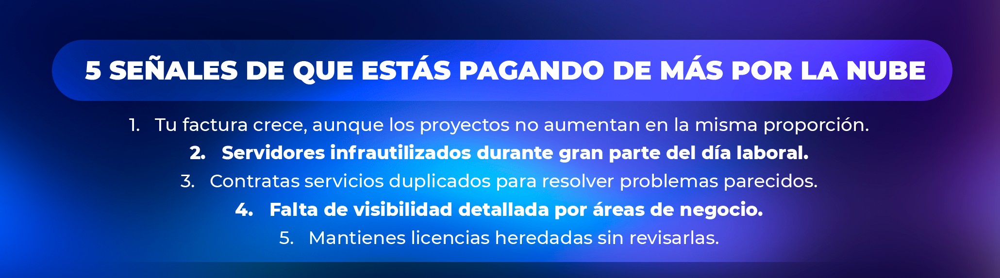 Plan de acción para volver eficiente tu inversión en la nube
