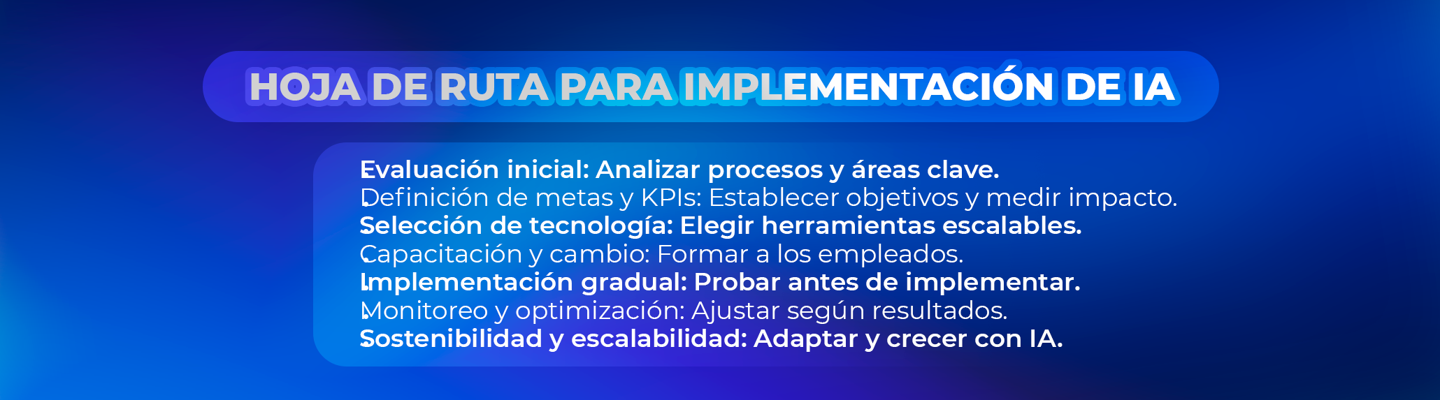 3. Hoja de ruta para una implementación sin fricciones