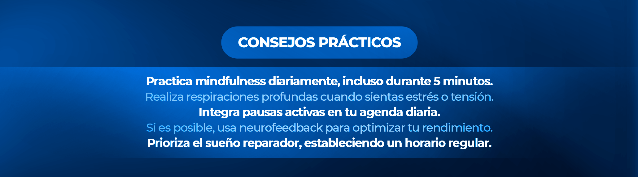 Técnicas de recuperación cognitiva para líderes de alto impacto