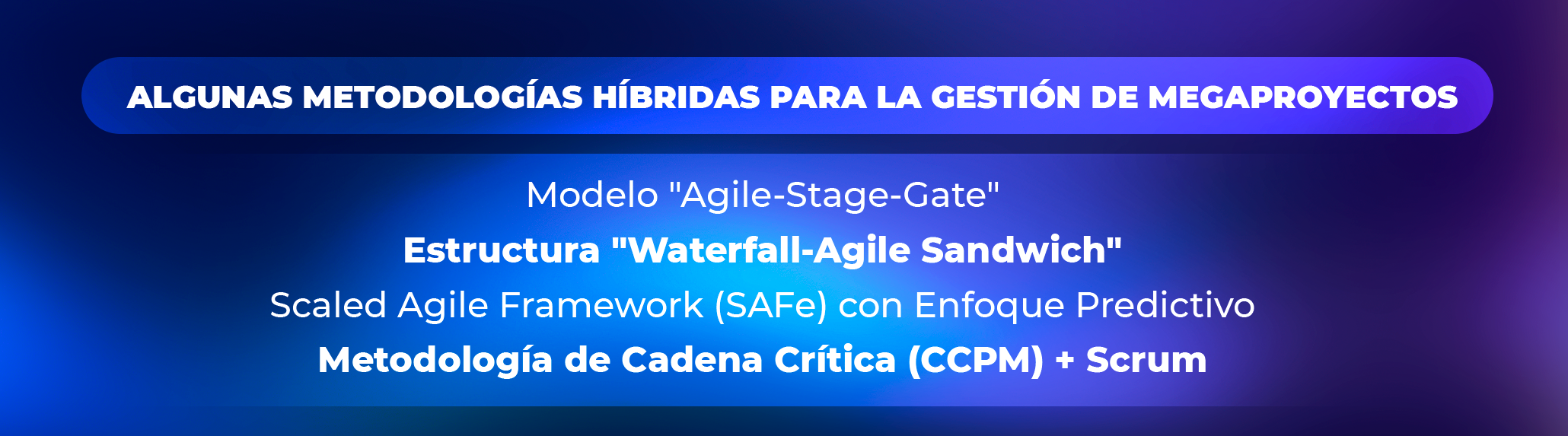 Gestión de Megaproyectos: Metodologías Híbridas y Análisis de Riesgos en Sistemas Complejos Gestión de Megaproyectos: Metodologías Híbridas y Análisis de Riesgos en Sistemas Complejos