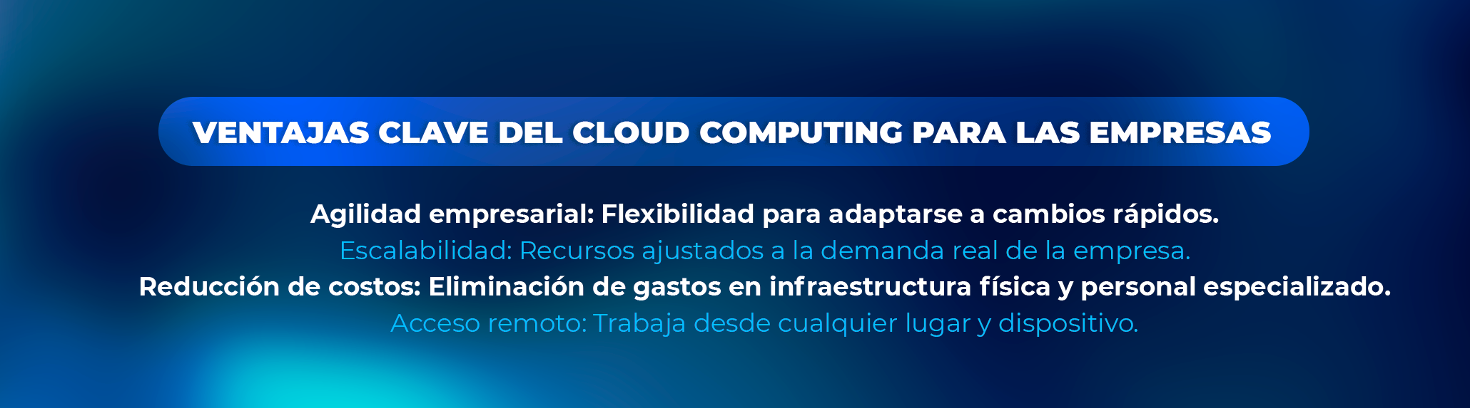Reducción de costos fijos mediante soluciones Cloud inteligentes