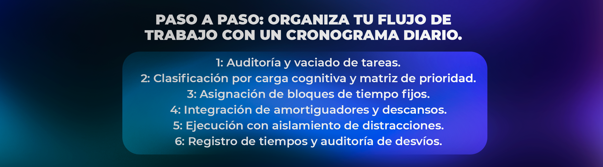 Auditoría y optimización continua de tus procesos