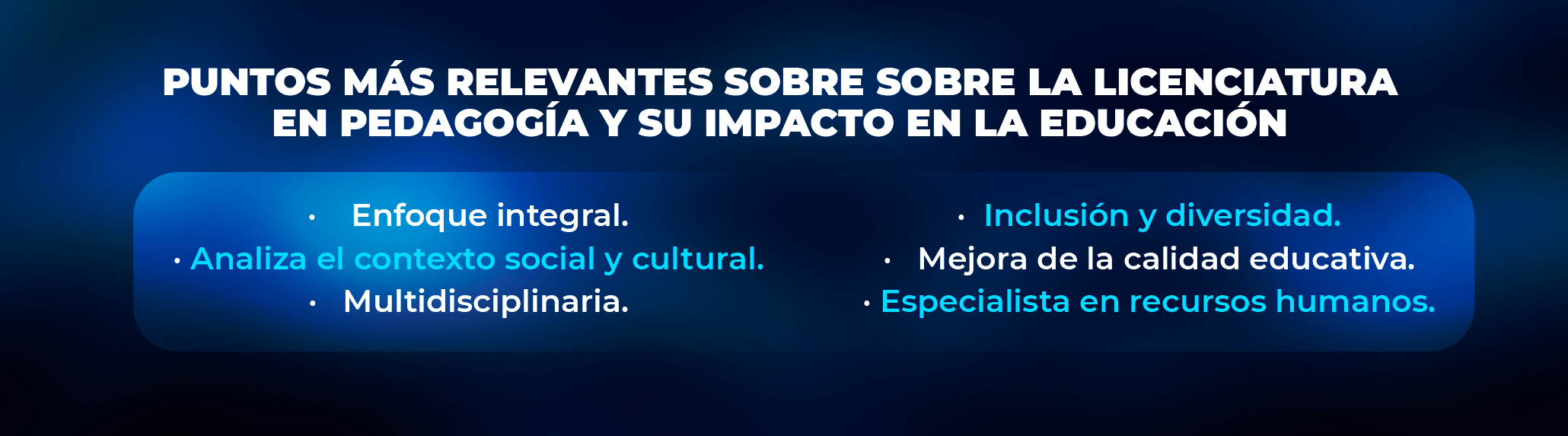 Campo laboral multidisciplinario y oportunidades de desarrollo