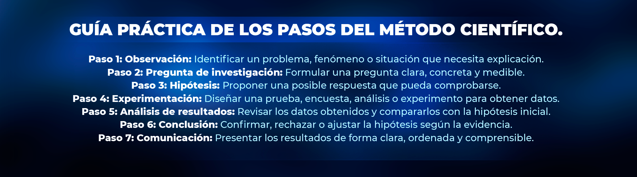 Errores frecuentes al aplicar los pasos del método científico