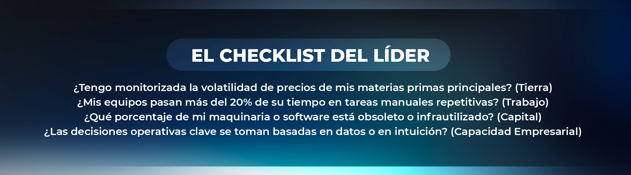 Desglose profundo de los 4 factores de producción