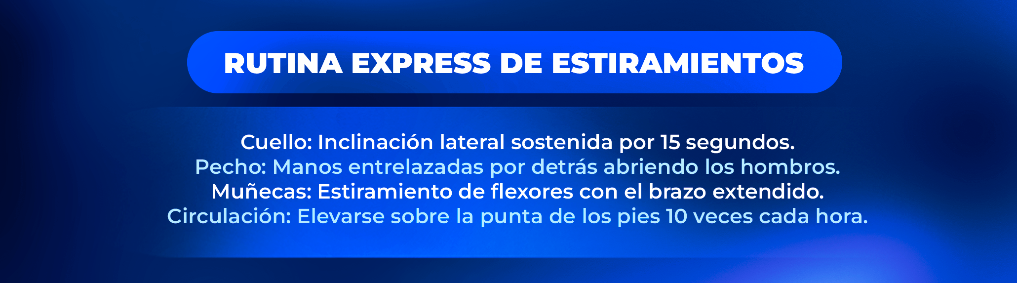 3. Rutinas de pausas activas y estiramientos sugeridos durante la jornada laboral en casa