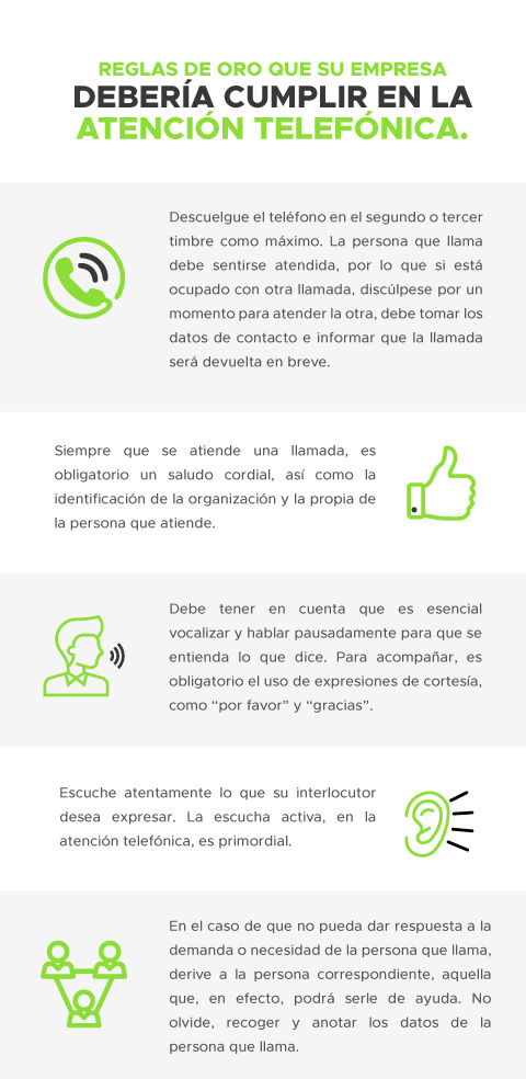 ¿Qué debe poseer la atención telefónica enfocada al contacto personal?