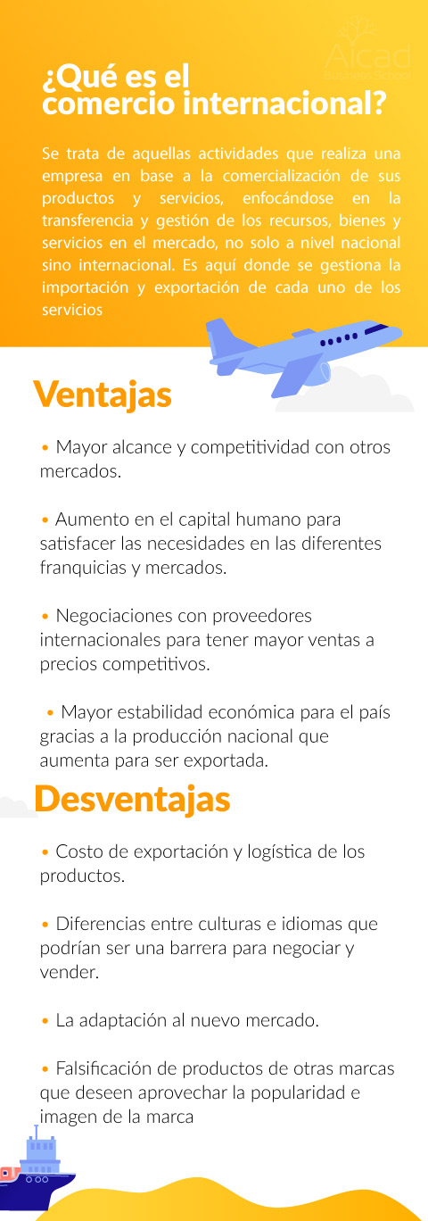 ¿Cuáles son las ventajas del comercio internacional?